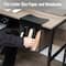 Mind Reader Slide-On Under Desk File Organizer, No Tools Required, Hanging Storage for Laptops, Folders, and Notebooks, Metal, Black